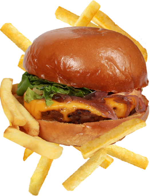 Maui's Great Burger with pineapple bun