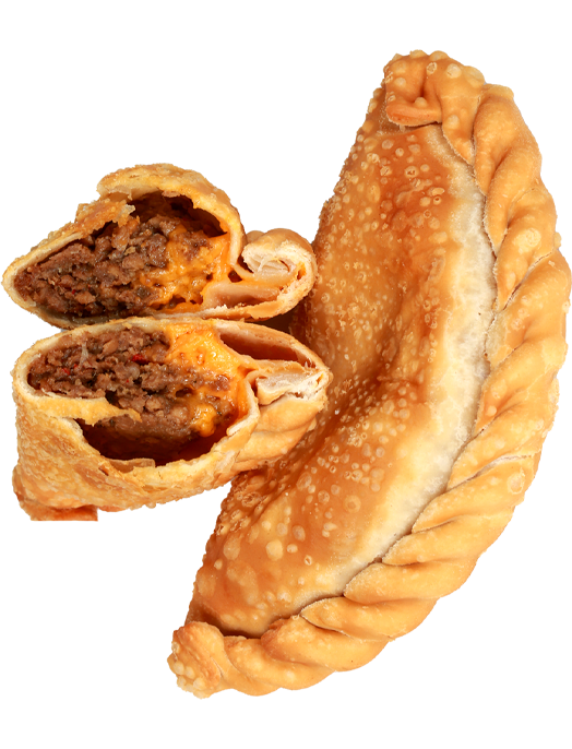 Carne Impossible and Queso HP empanadilla